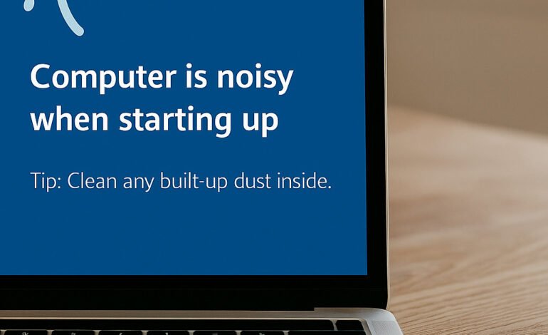 Όταν ανοίγω τον υπολογιστή κάνει θόρυβο – Τι να κάνεις