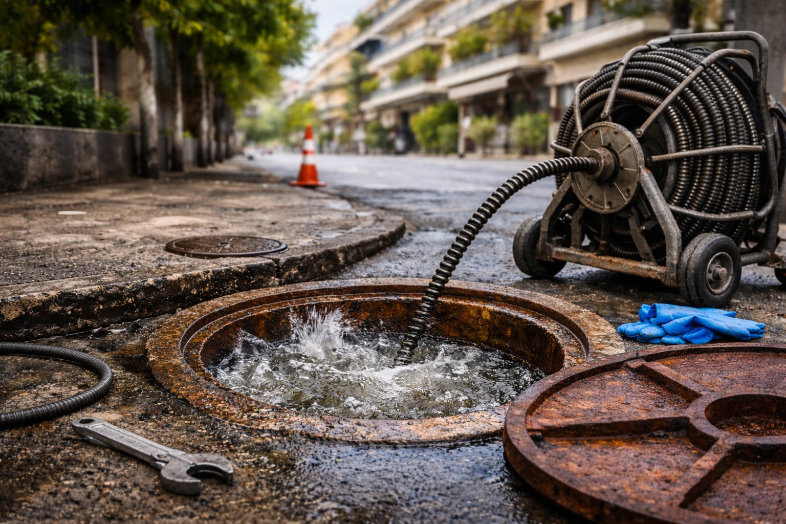 Βουλωμένη αποχέτευση στη Καλλιθέα – Τι να κάνεις