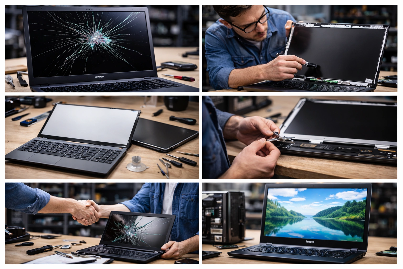 Αλλαγή – Αντικατάσταση οθόνης λάπτοπ Lenovo