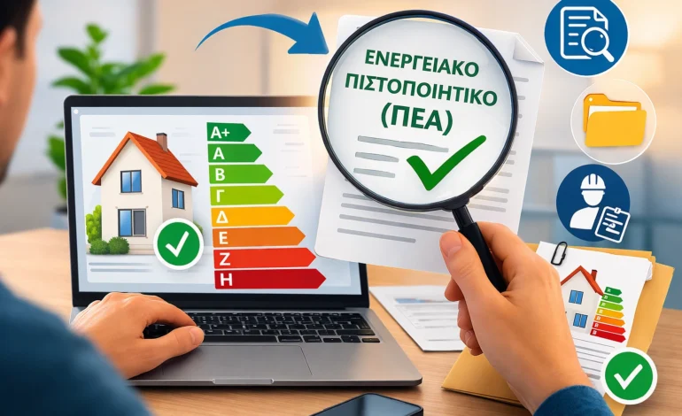 Πως μπορώ να δω αν έχω ενεργειακό πιστοποιητικό (ΠΕΑ)