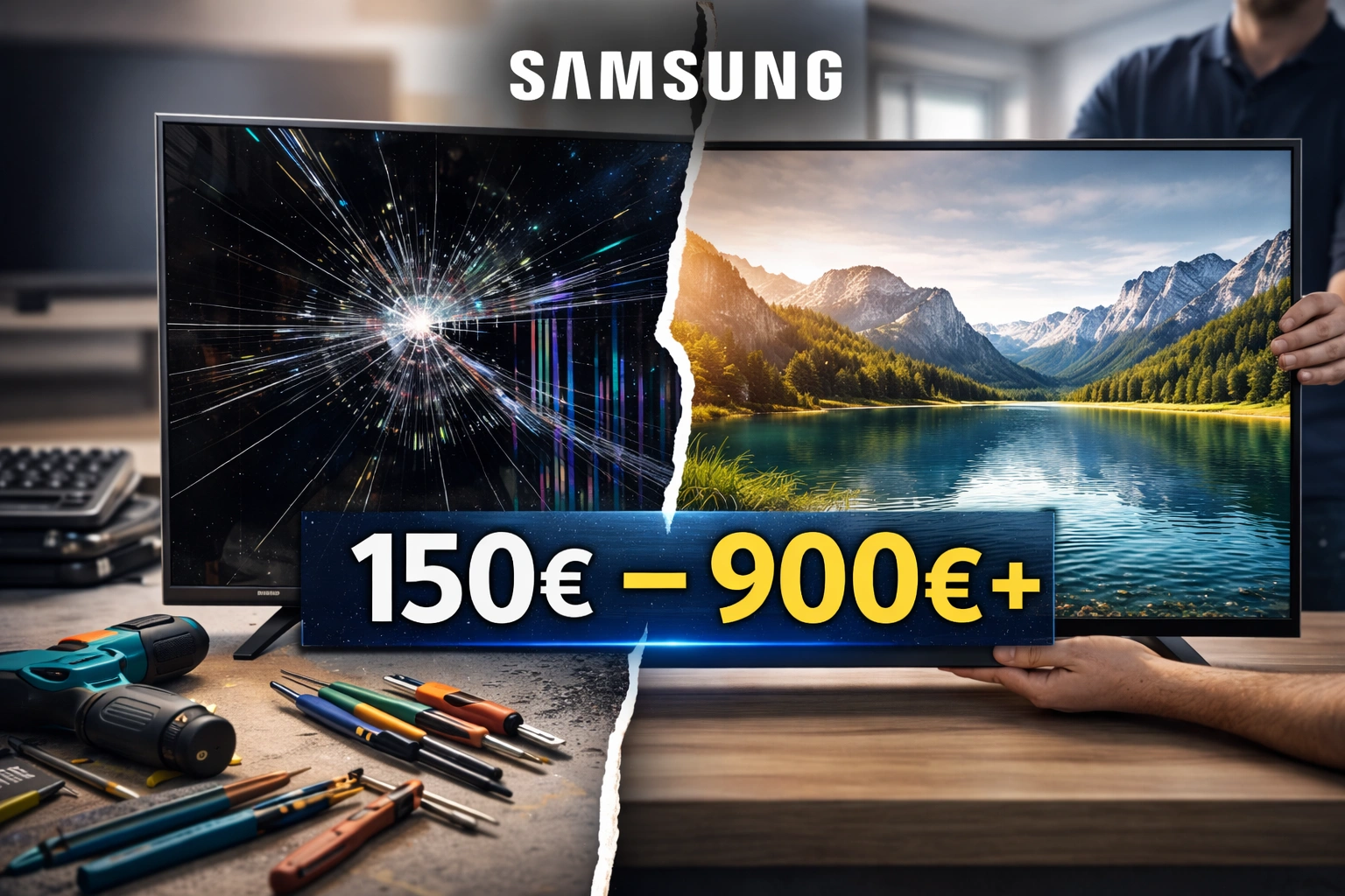 Αλλαγή – Επισκευή πάνελ τηλεόρασης Samsung – Ενδεικτικό Κόστος