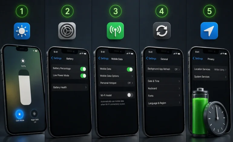 Πώς να Βελτιώσω την Αυτονομία Μπαταρίας iPhone 15 σε 5 Βήματα
