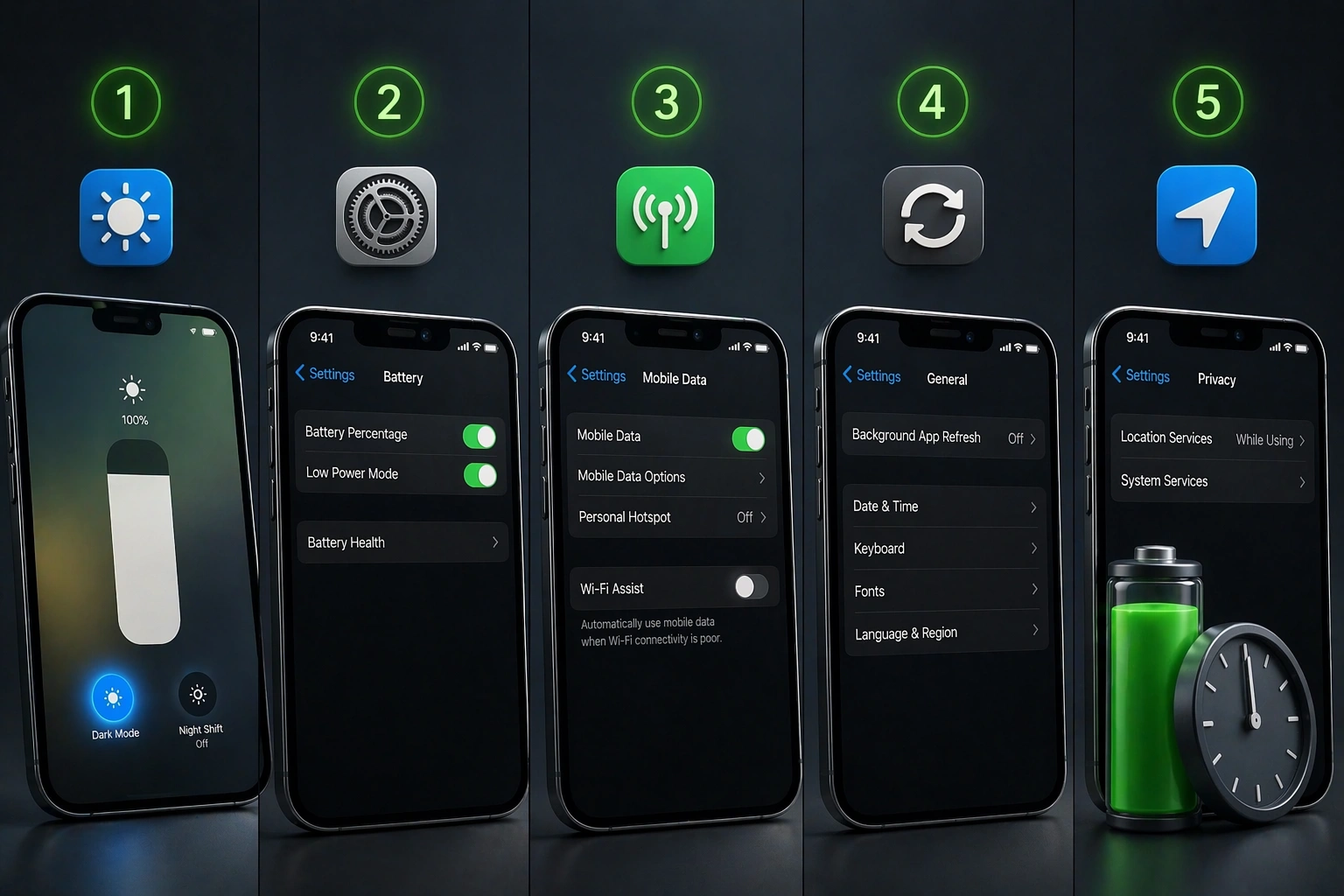 Πώς να Βελτιώσω την Αυτονομία Μπαταρίας iPhone 15 σε 5 Βήματα